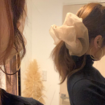 〈再販〉ベージュ❤️ビックシュシュ　ビッグシュシュ