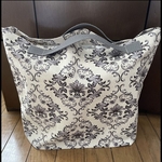 ハンドメイド　エコトートバッグ コンビニスーパー　　ダマスク柄　オシャレ