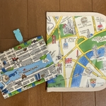 kao様専用　ロンドンの地図柄   お薬手帳ケースとニューヨークの地図柄　移動ポケットセット