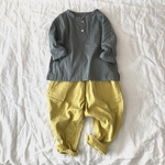 トリプルガーゼ こどもパンツ イエロー［ size 80.90.100.110］