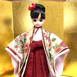 No.219 ミニチュア着物　十二単風　着せ替え服　リカちゃん着物