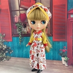 ロング丈レトロワンピース(レトロファッション)ターバン付き2点セット
