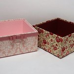 M様オーダー品★フェリシテ（レッド）＆ダマスク柄★スタッキングBOX