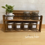 《♡×100》キッチンラック 