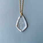 ΙΧΘΥΣ Glass Intaglio Long necklace (NO.6072)