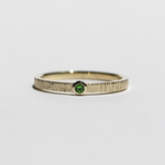 Demantoid Garnet 2mm Vertical line texture / K10, K18, PT900