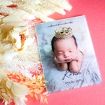 [送料込] フォトボード フォトプリント / NewBorn ～ welcome to our family ～　ニューボーンフォト 印刷 命名書 出生記念 出産祝い プレゼント メモリアルボード