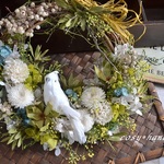 オウムと夏の森wreath