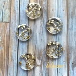 再販3【ビーズ】see-through leaf beads#GD