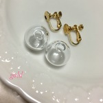 ガラスドーム イヤリング 15mm