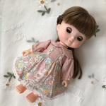 e2＊襟付き長袖ワンピース＊レミンちゃん　ソランちゃん　メルちゃん　服