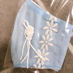 送料無料꙳★*マスクカバー/大人用/プレゼントにも/夏用マスク/かわいい/爽やか/手作りマスク/ハンドメイド/レース/レースマスク/おしゃれ/オシャレ/シンプル/不織布マスクカバー