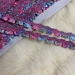 300円均一♡ r52-16 フリンジテープ50cm インド刺繍リボン