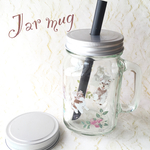 シュナウザー　ガラス　ジャーマグカップ