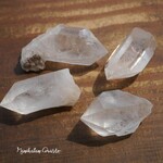 天然石 4個ヒマラヤ水晶ポイントセット合計約58g(ヒマラヤ山脈マニカラン産)詰合せ原石クォーツクリスタル鉱石アクセサリー鉱物テラリウム素材[mhq-210603-04]