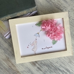 紫陽花のうさぎちゃん　フラワーインテリア　フラワーギフト