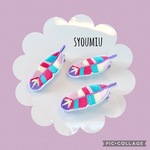 フェザーのヘアクリップ（ベビー&キッズ）