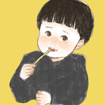 似顔絵　イラスト　線画　アイコン　SNS ライン　LINE