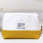 シンプル帆布のワイヤーポーチ♪