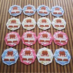【送料無料】折り紙メダル クマさん16個