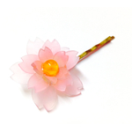 《再販５》和風アクセサリー=八重桜のヘアピン