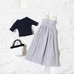 リカちゃん 服 ノースリーブワンピース ♡gray♡ 3点set ②