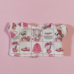 15cmぬいぐるみ用　レトロラッピングTシャツ