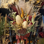 Vintage Red ブラウンフェザーバンクシアbouquet