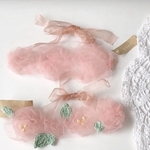 (※太幅)バラ柄ヘアバンド🌹月齢フォト・お花見コーデにっ🌸