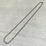 アレルギー対応！ステンレス製ボールチェーンネックレス 2mm  50cm ブラック