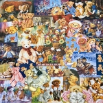 (再販×13)🧸テディベアの紙ものセットP🧸＊コラージュ素材＊ジャンクジャーナル