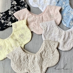＊floral embroidery bib＊ 花柄刺繍スタイ