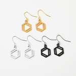 【理系】ベンゼンピアス(金具変更可能)