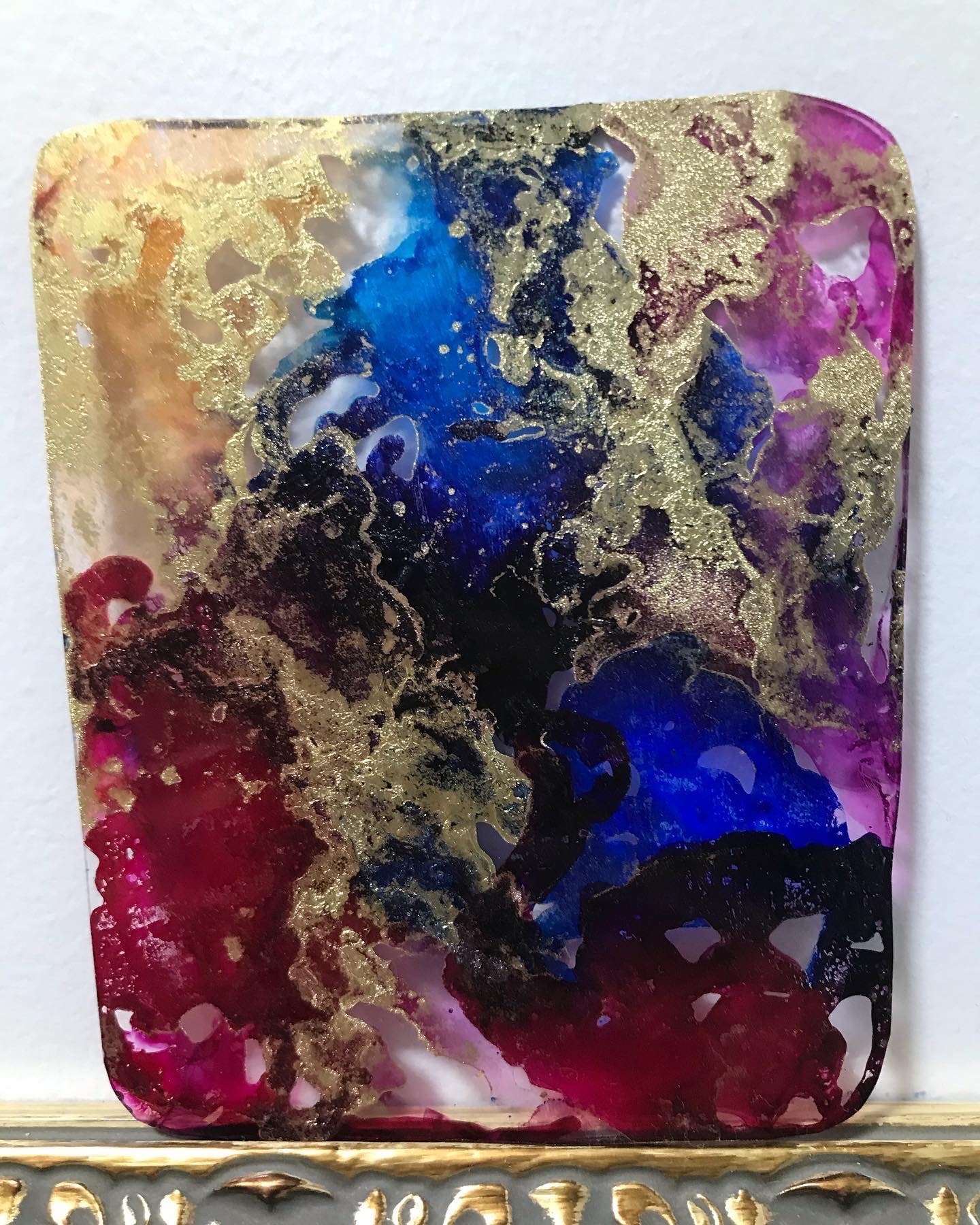 アルコールインクアート　プラバンbオブジェ・立体物