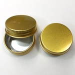 【4.15cm×高さ1.75cm  ゴールド3個セット 】アルミケース 中 ピルケース 薬入れ　小物入れ　サプリメントケース　