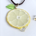 輪切りレモンのネックレス🍋