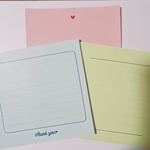 スクエア便箋　3種セット　B