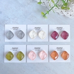 菱形◇水面一粒大ぶりピアス/イヤリング サージカルステンレス nonoacs