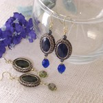 クラシカルピアス（ネイビー・オリーブ）