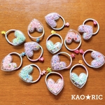 シャカシャカハート❤ヘアゴム♪