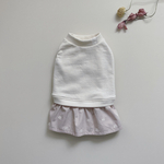 犬服*アナベルのワンピース*グレイッシュピンク