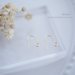 韓国製高品質＊フックピアス小*K16GP*【20pcs.】