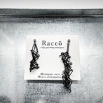 irregular black  pierce  ステンレス ピアス