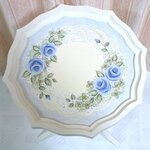 nori様ご予約品❤ブルーローズのワインテーブル（受注製作・送料込み）