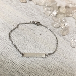 【刻印無料】華奢見えブレスレット　世界でひとつだけのブレスレット　シルバー