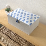Fisk！インテリアボックス 〈Lサイズ〉収納ケース・裁縫箱（カルトナージュ）《仕切り箱別売り》【受注制作】