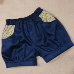 120ｻｲｽﾞ 《女の子》 ギャザーとポケットが可愛い ショートパンツ        