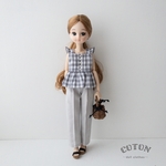 トップス&パンツのセット⋈*｡リカちゃんサイズのお洋服