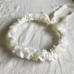 【リトル】花かんむり《アイボリー》花かんむり　はなかんむり　ベビー  キッズ　子供　赤ちゃん　