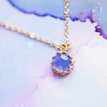 【12月誕生石】タンザナイト フルムーン ネックレス